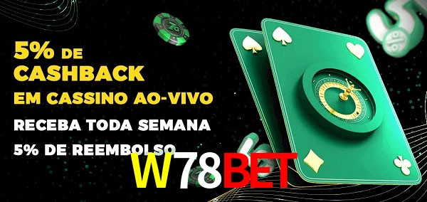Promoções do cassino ao Vivo W78Bet